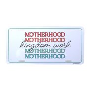Motherhood Number Plate Tag