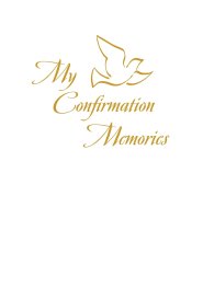 My Confirmation Memories