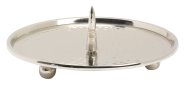 Nickel Plated Candlestick Plate with Thorn D 12 cm inside