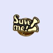 Save Me With Footprints Lapel Pin - Pack of 3