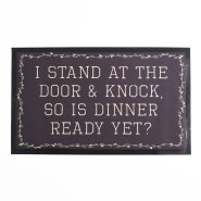 I Stand At The Door Welcome Door Mat