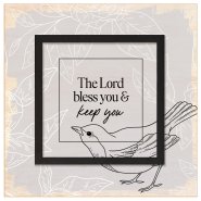 Plaque-Layered Grace-The Lord Bless You (6" x 6")
