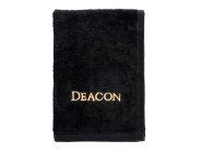 Pastor Towel Deacon Black Cotton