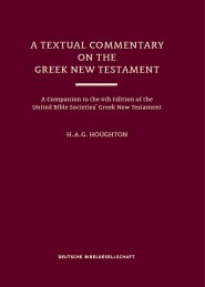 Textual Commentary on the Greek New Testament (Ubs6), A