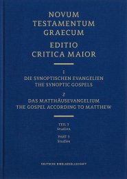 Novum Testamentum Graecum Editio Critica Maior, (ECM) I.1/3