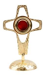 Golden Plated Reliquary H 20 cm