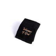 Pastor Towel Woman Of God Black Cotton