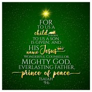 Unto us luxury Christmas cards