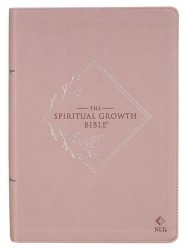 NLT, The Spiritual Growth Bible Faux Leather, Dusty Mauve