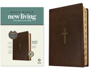 NLT Giant Print Bible, Filament Enabled (LeatherLike, Rustic Brown Gold Cross, Indexed, Red Letter)