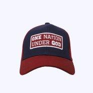 One Nation Under God Navy & Burgundy Cap