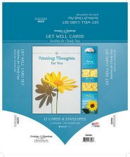 Sunshine for Cloudy Days Get Well Boxed Cards (pack of 12)
