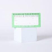 Offering Envelope Tithe And Offering Green Pack of 100
