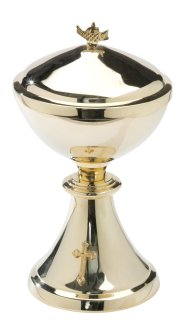 Golden Plated Ciborium H 17 cm