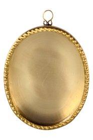 Oval Wall Reliquary with Beaded Edge H 10 cm