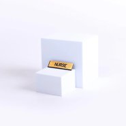 Badge Engraved Nurse Gold Pin