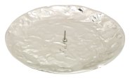 Nickel Plated Candlestick Plate with Thorn D 12,5 cm