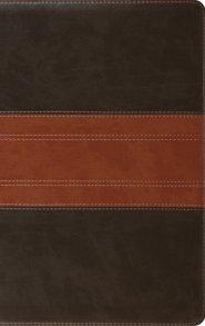 ESV Giant Print Personal Size Bible, Red Letter (TruTone, Forest/Tan, Trail Design)