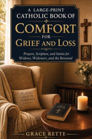 A Large-Print Catholic Book of Comfort for Grief and Loss: Prayers, Scripture, and Saints for Widows, Widowers, and the Bereaved