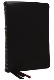RSV Personal Size Bible with Cross References, Black Premium Goatskin Leather, Premier Collection, (Sovereign Collection)