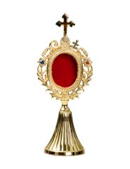 Gold Plated Reliquary H 21 cm