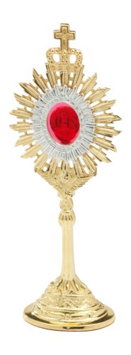 Golden Plated Reliquary H 18 cm