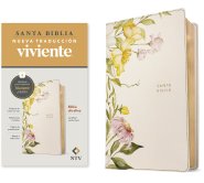 Biblia ultrafina NTV, con Filament (SentiPiel, Jardín floral, Letra Roja)