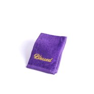 Pastor Towel Blessed Purple Cotton