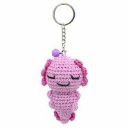 Axoltl Crochet Keyring