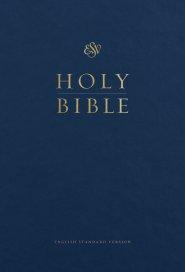 ESV Pew and Worship Bible, Large Print (Hardcover, Blue)