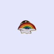 Dove With Rainbow Lapel Pin - Pack of 3