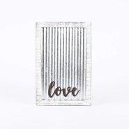 Love Corrugated Tin Wall Decor