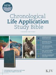 KJV Chronological Life Application Study Bible, Second Edition (LeatherLike, Palm Forest Blue)