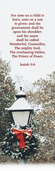Christmas Bookmark: His Name (Package of 25)