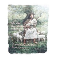 The Lord Is My Shepherd Quilted Throw 150 x 127cm