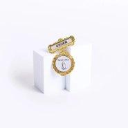 Badge Fancy Round Usher Praying Hands Welcome Pin