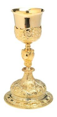 Gold Plated Baroque Chalice H 26 cm