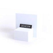 Badge Engraved Deacon Black Pin
