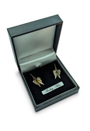 Silver Angel Wing Earring