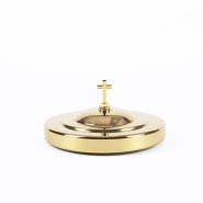 Gold Finish Deluxe Communion Bread Plate Cover