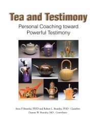 Tea and Testimony: Personal Coaching toward Powerful Testimony