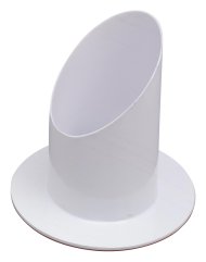 White Candle Holder D 5 cm