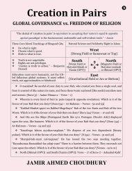Creation in Pairs : Global Governance Vs. Freedom of Religion