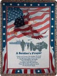 Throw-A Soldier's Prayer-Tapestry (50" x 60")