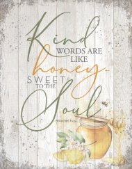 Wall Plaque-Timberland Art 11.75X15-Kind Words