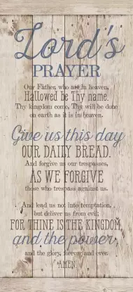 Wall Plaque-New Horizons-Lord's Prayer (5.5" x 12")