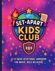 Set Apart Kids Club: 12-Week Devotional