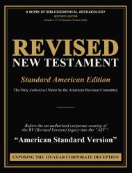 Revised New Testament (Revised Version: Standard American Edition): The Only Authorized Name by the American Revision Committee before the un-authoriz