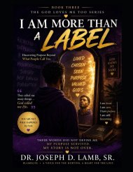 I AM MORE THAN A LABEL: Discovering Purpose Beyond What People Call You