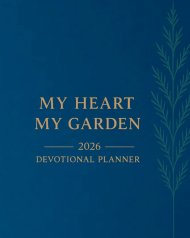 My Heart, My Garden: Devotional Planner